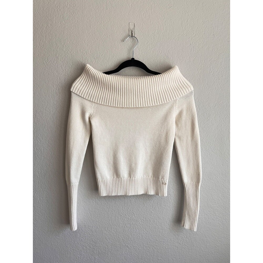 Sunday Best Aritzia Topaz Off-the-Shoulder Sweater Whisper White (Ivory) Size XS